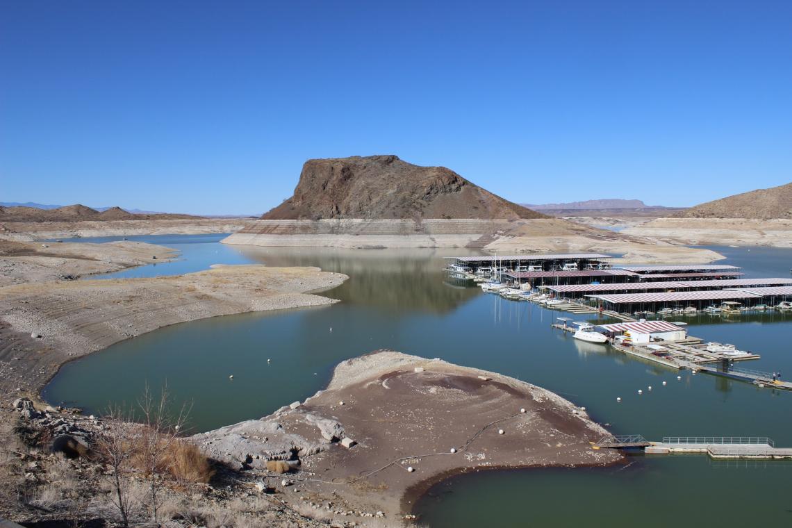 New Mexico's Elephant Butte reservoir is one example of the kinds of buffers the CLIMAS team will study. 